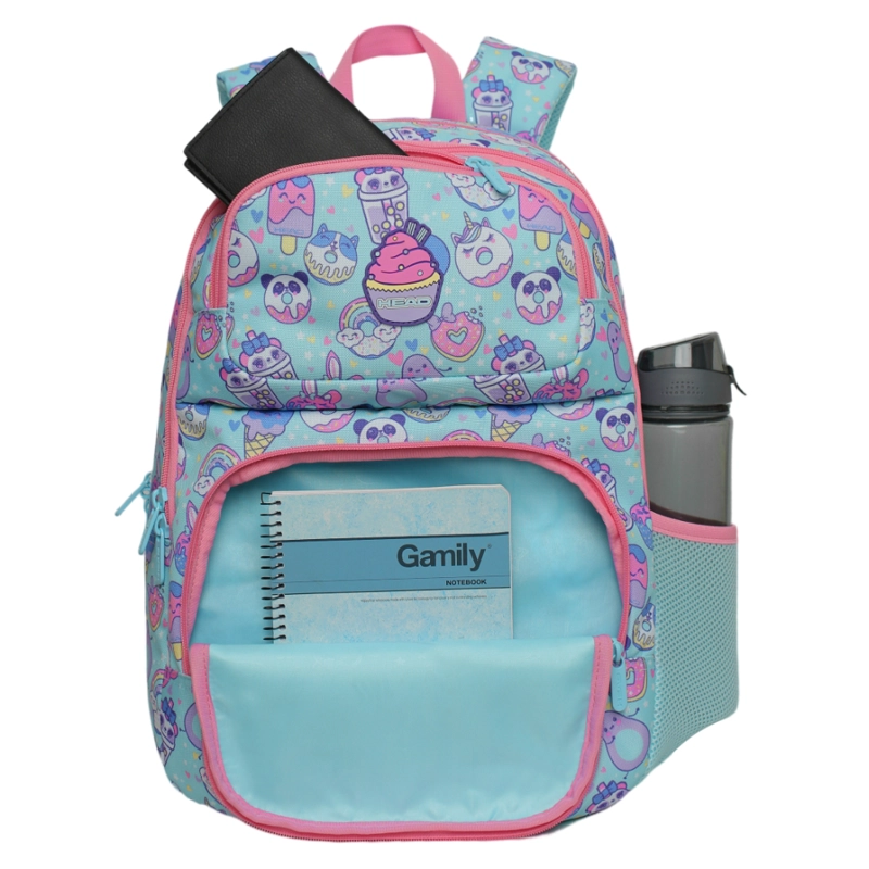 MOCHILA INFANTIL NIÑA FANTASY SWEET CANDY MENTA HEAD - 2