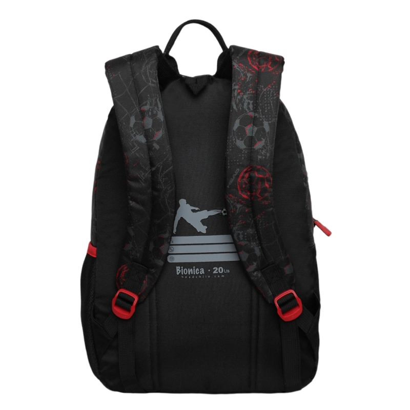 MOCHILA INFANTIL NIÑO BIONICA FUTBOL NEGRO HEAD - 6