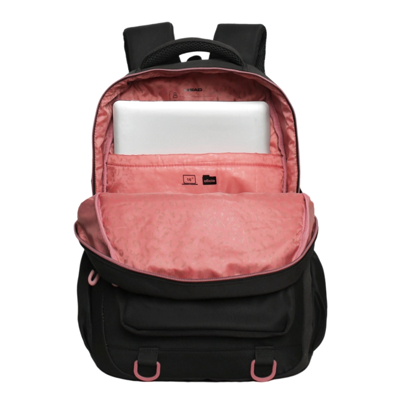 MOCHILA MUJER UTOPIA SPORT NEGRO ROSADO HEAD - 3