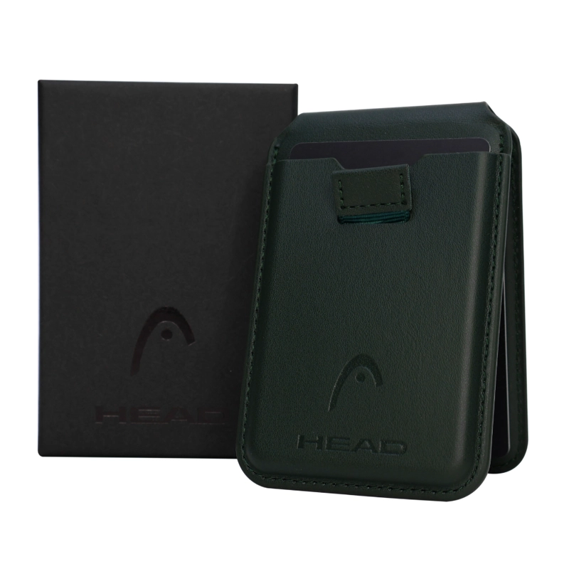 BILLETERA TARJETERO MAGNE TICO VANTAGE PREMIUM VERDE HEAD - 2