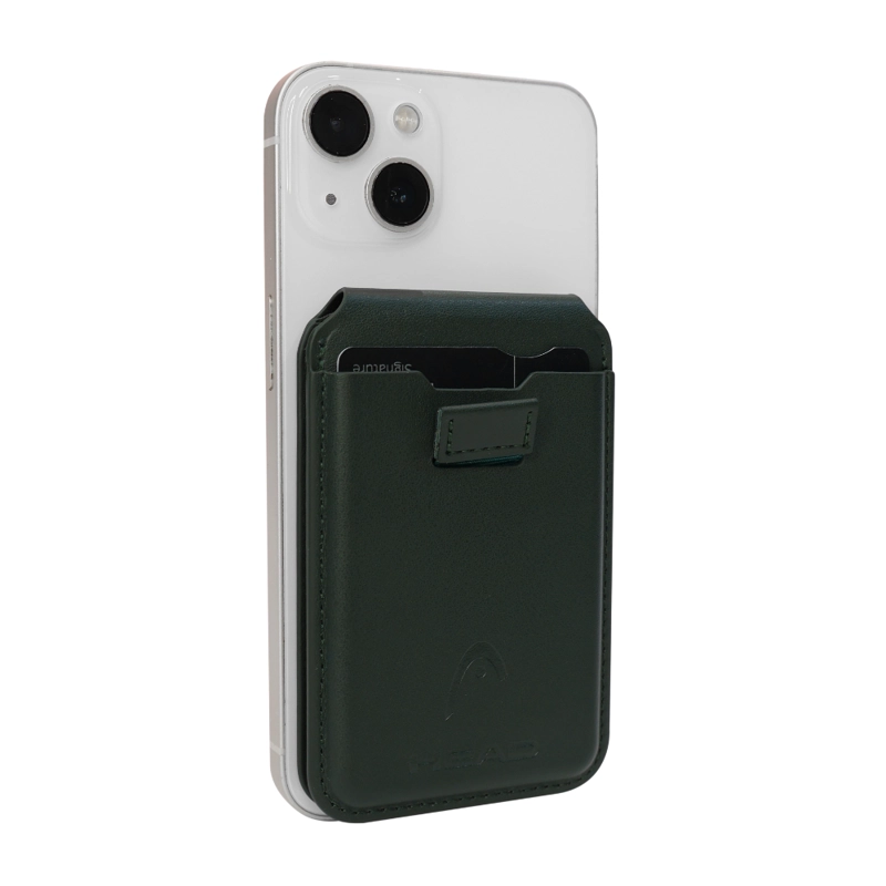 BILLETERA TARJETERO MAGNE TICO VANTAGE PREMIUM VERDE HEAD - 5