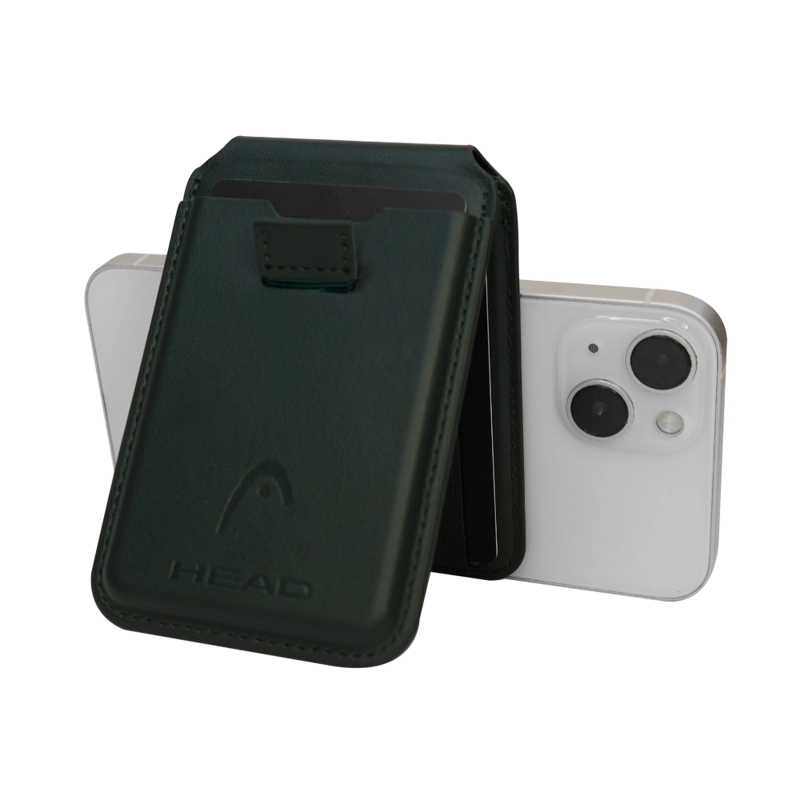 BILLETERA TARJETERO MAGNE TICO VANTAGE PREMIUM VERDE HEAD - 8