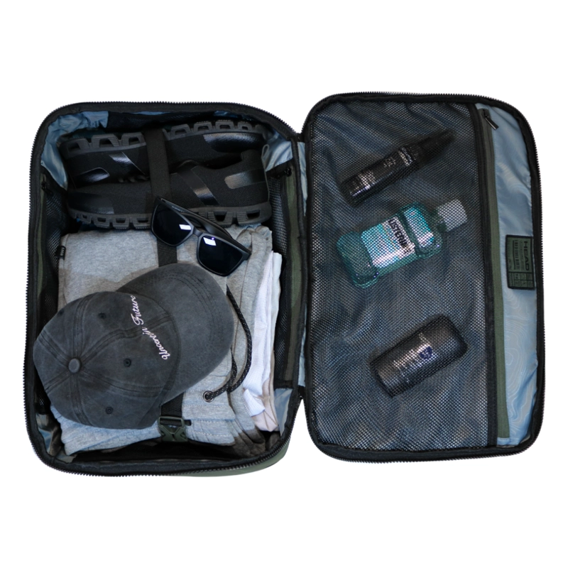 MOCHILA DE VIAJE AROUND REVERSE VERDE MILITAR CALIDAD HEAD - 3