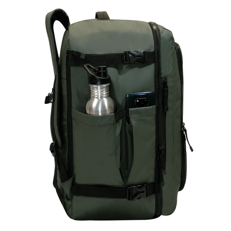 MOCHILA DE VIAJE AROUND REVERSE VERDE MILITAR CALIDAD HEAD - 6