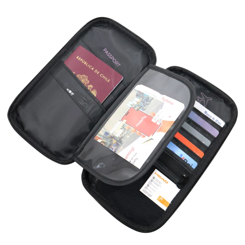 PORTA PASAPORTE ORGANIZADOR DOCUMENTOS MILES ROSADO HEAD - 1