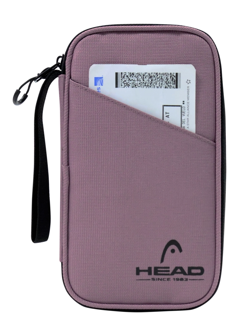 PORTA PASAPORTE ORGANIZADOR DOCUMENTOS MILES ROSADO HEAD - 4