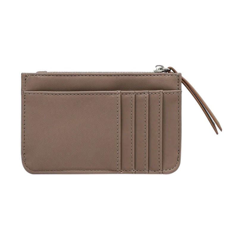 BILLETERA TARJETERO MONEDERO SOPHIE TAUPE CALU - 5