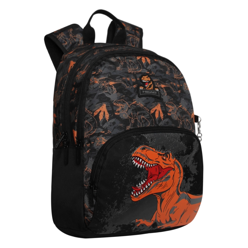 MOCHILA INFANTIL NIÑO GUM CAMO DINO NARANJO HEAD - 1