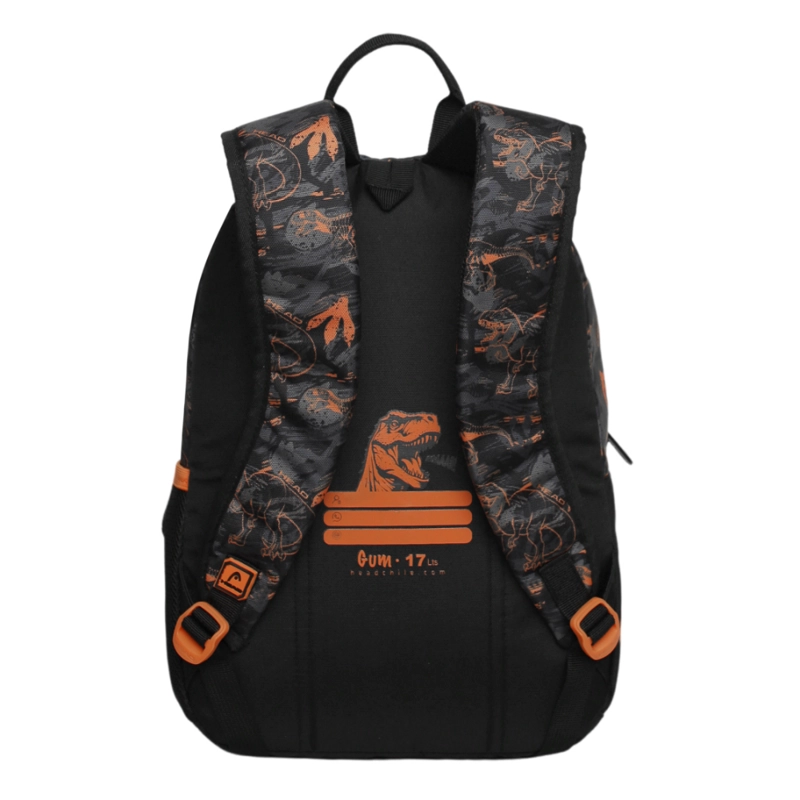 MOCHILA INFANTIL NIÑO GUM CAMO DINO NARANJO HEAD - 5
