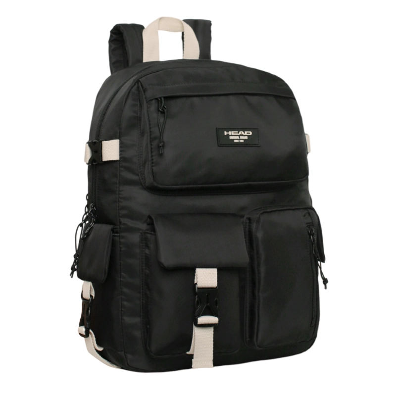 MOCHILA MUJER KAWAII ESCALADE NEGRO BLANCO HEAD - 1