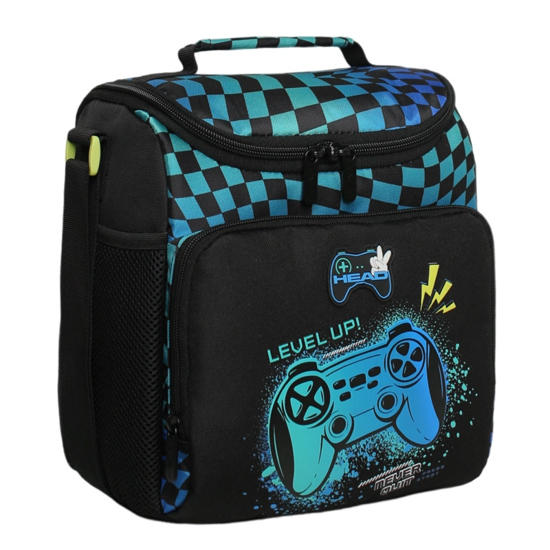 LONCHERA INFANTIL HOMBRE FREEZE KIDS CHESS GAMER NEGRO HEAD - 1