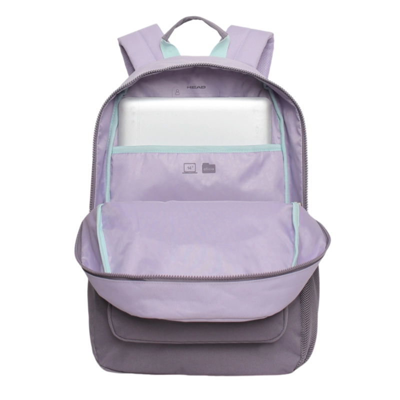 MOCHILA COMPACTA MUJER DIVA BLOCK LILA HEAD - 3