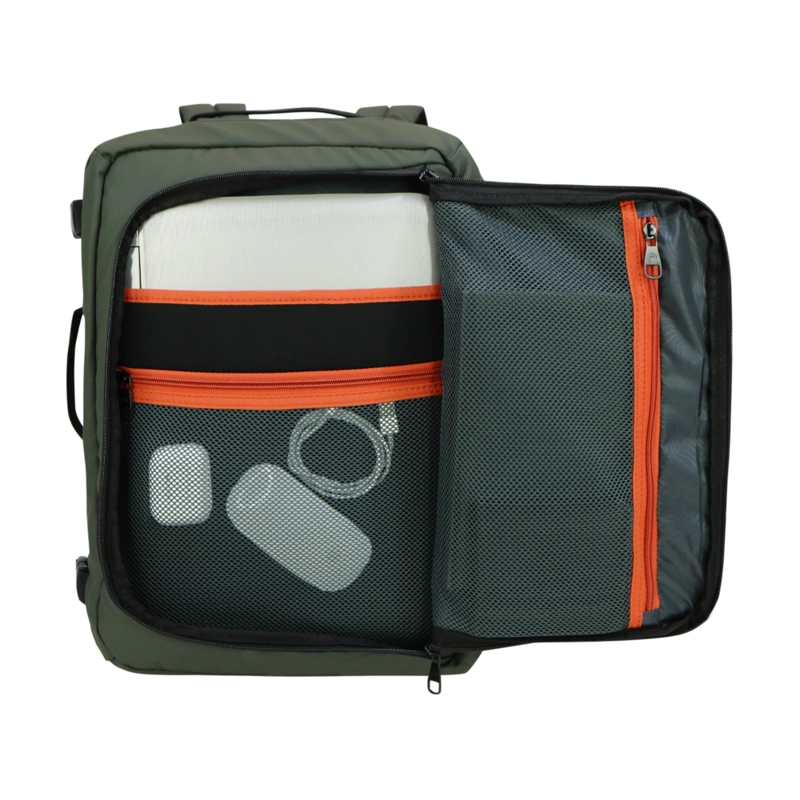 MOCHILA DE VIAJE TRAVELER ENGOMADA NEW REVERSE VERDE HEAD - 3