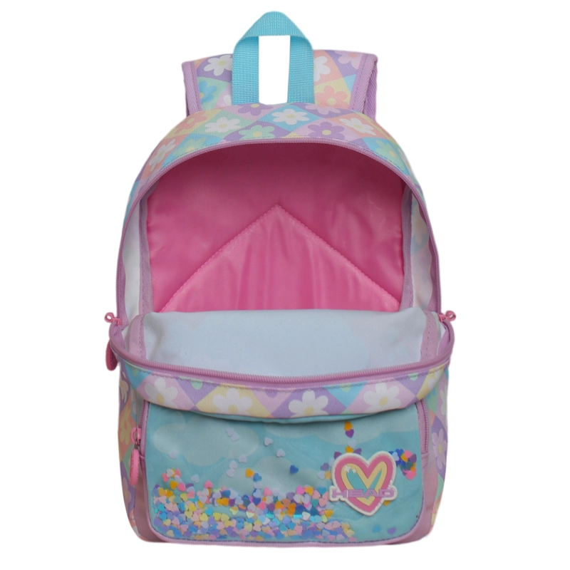 MOCHILA INFANTIL NIÑA POP UNICORNIO FLORES LILA HEAD - 3