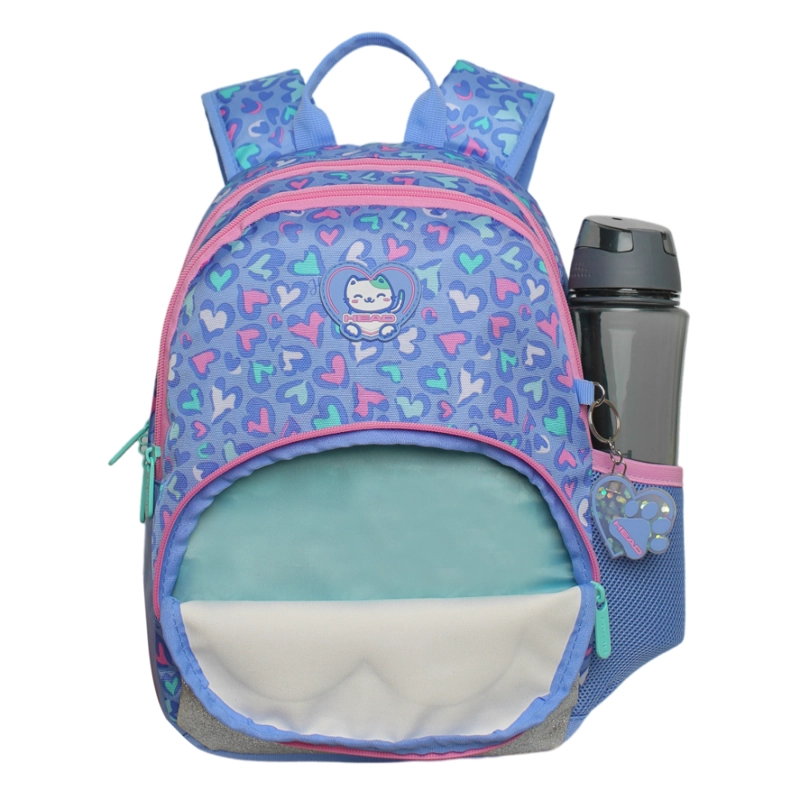 MOCHILA INFANTIL NIÑA GUM GATO CORAZON LILA HEAD - 3