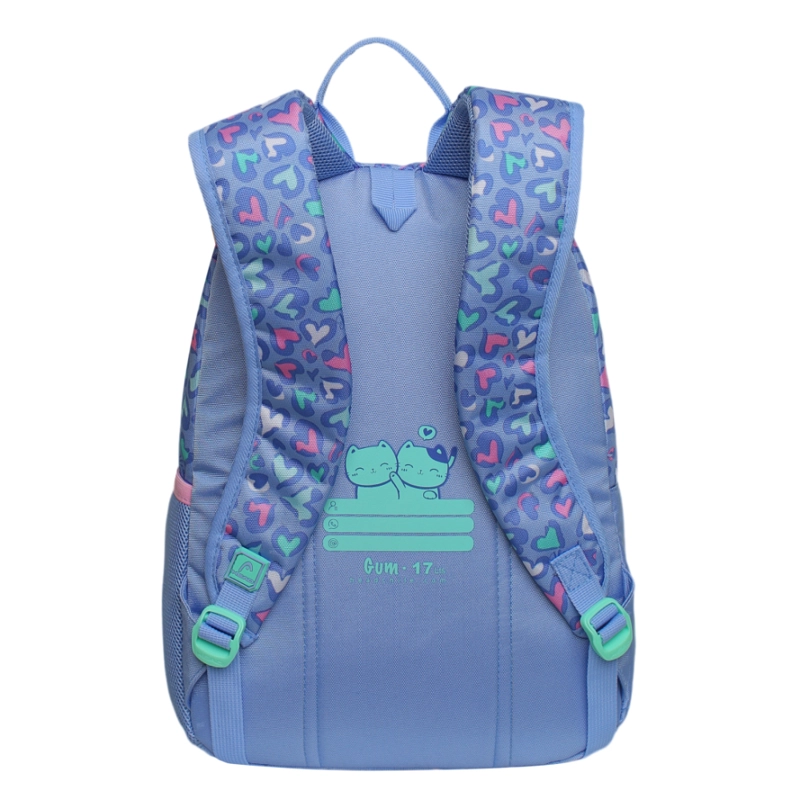 MOCHILA INFANTIL NIÑA GUM GATO CORAZON LILA HEAD - 5