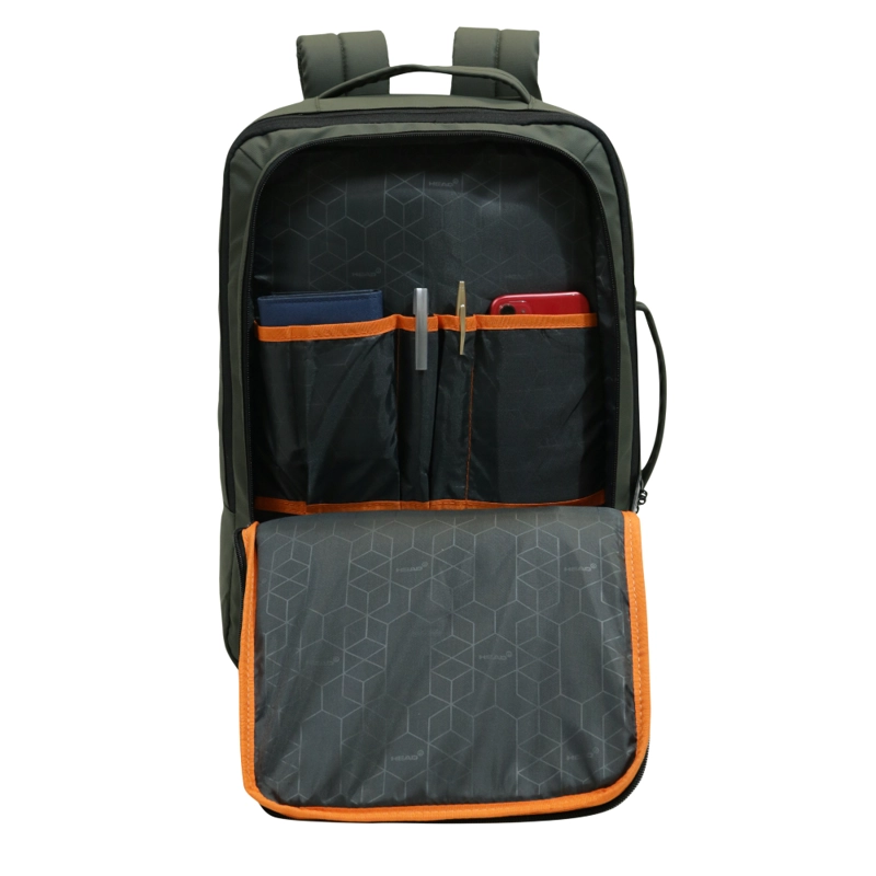 MOCHILA EJECUTIVA EXPANDIBLE TRIP REVERSE VERDE MILITAR HEAD - 4
