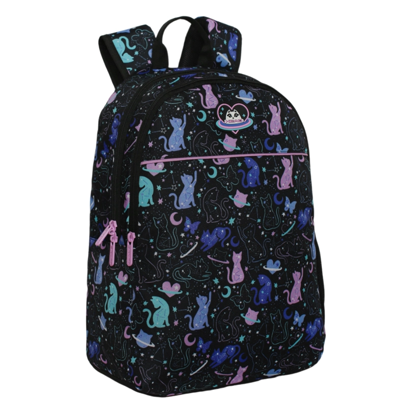 PACK COOL ESCOLAR (X3) NIÑA SPACE CAT NEGRO HEAD - 3
