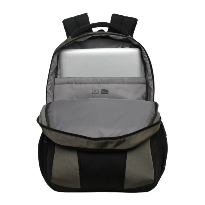 MOCHILA NOTEBOOK CAMRY VERDE MILITAR NEGRO HEAD - 2