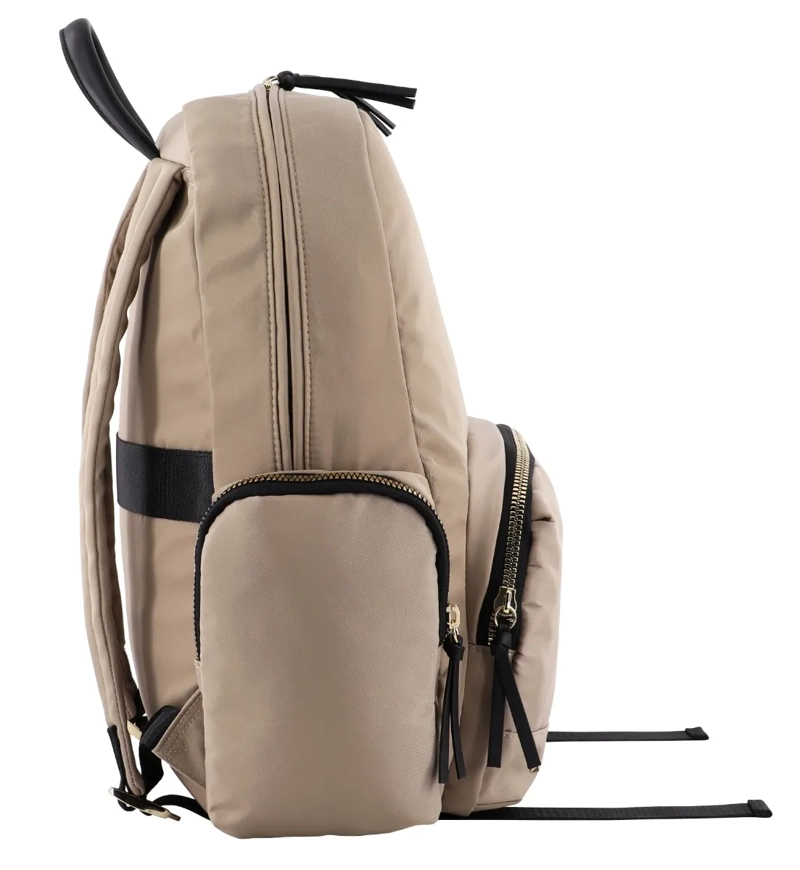 MOCHILA GOLD EJECUTIVA TACHAS BEIGE MUJER HEAD - 3