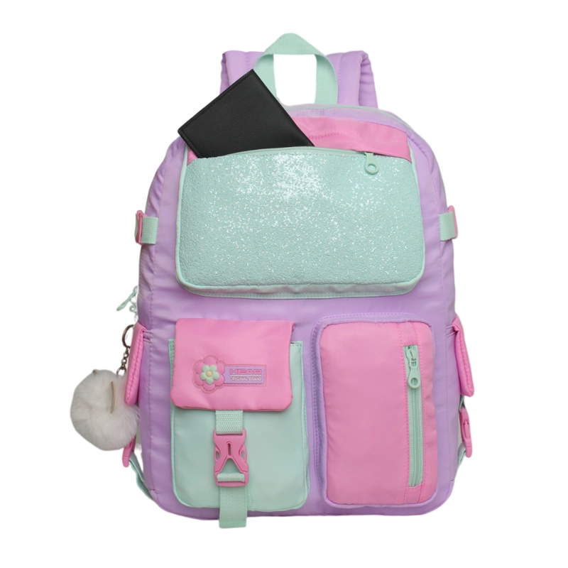 MOCHILA MUJER KAWAII FUSION COLOR BLOCK PASTEL HEAD - 2