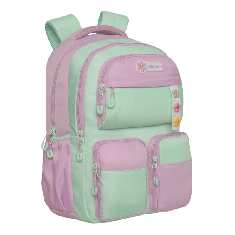 MOCHILA MUJER KAWAII TWIST BLOCK MENTA HEAD - 1