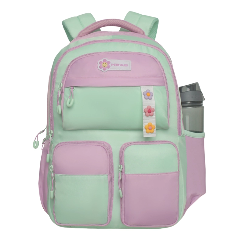 MOCHILA MUJER KAWAII TWIST BLOCK MENTA HEAD - 2