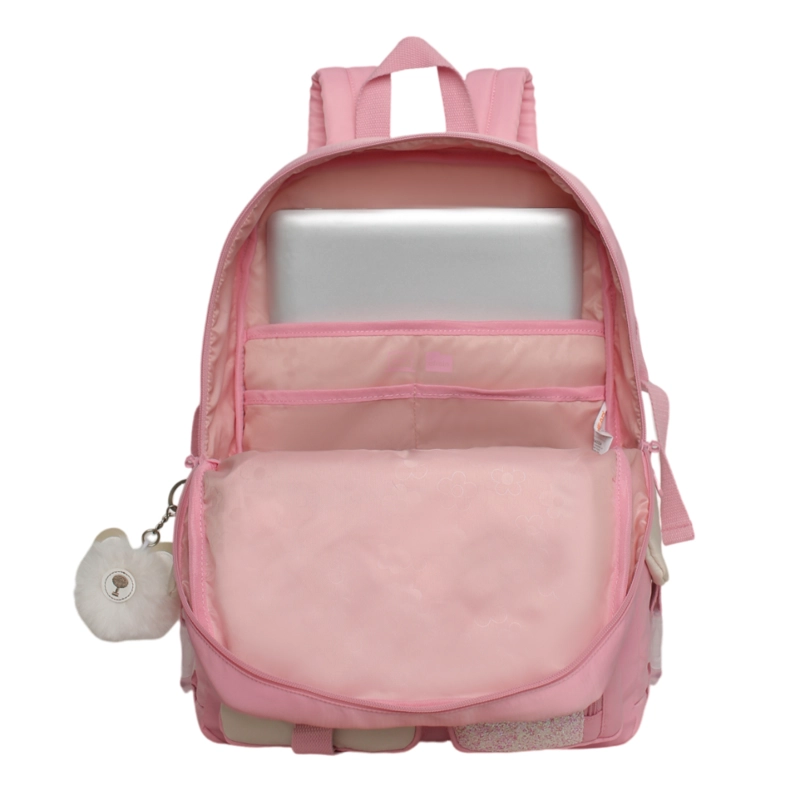 MOCHILA MUJER KAWAII FUSION GLITTER ROSADO HEAD - 3