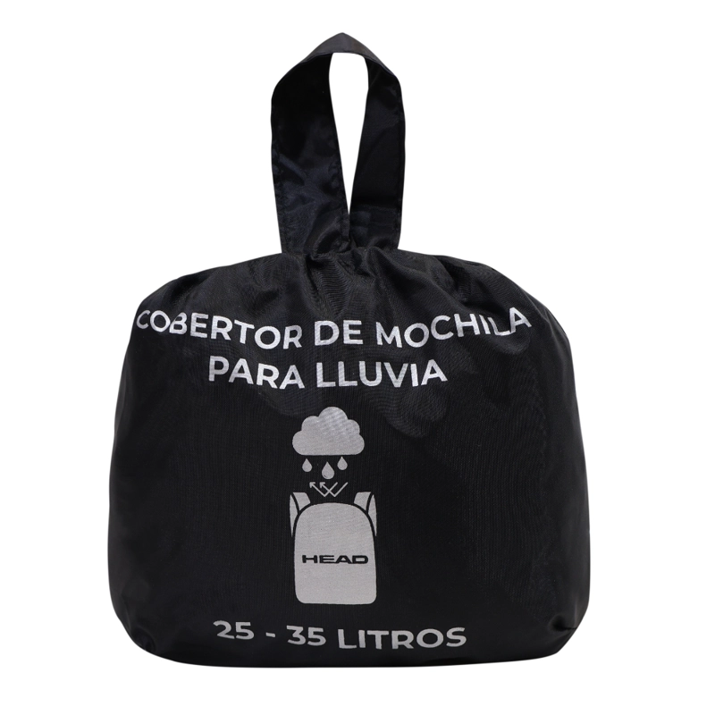 COBERTOR LLUVIA REFLECTANTE CUBRE MOCHILA RAIN NEGRO HEAD - 4