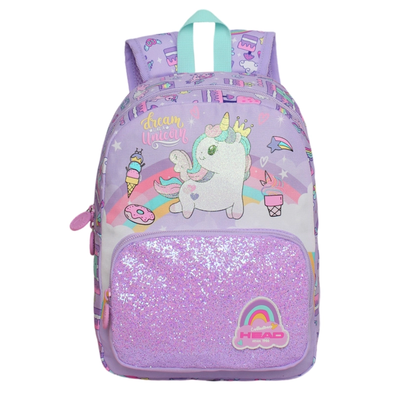 MOCHILA INFANTIL NIÑA POP UNICORNIO LILA HEAD - 2