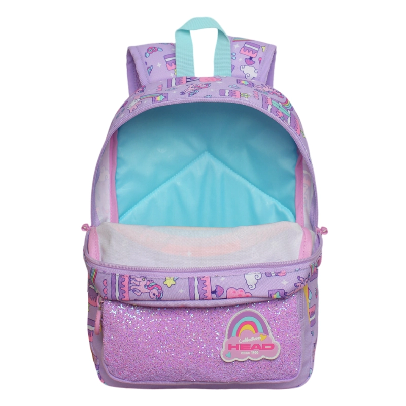 MOCHILA INFANTIL NIÑA POP UNICORNIO LILA HEAD - 3