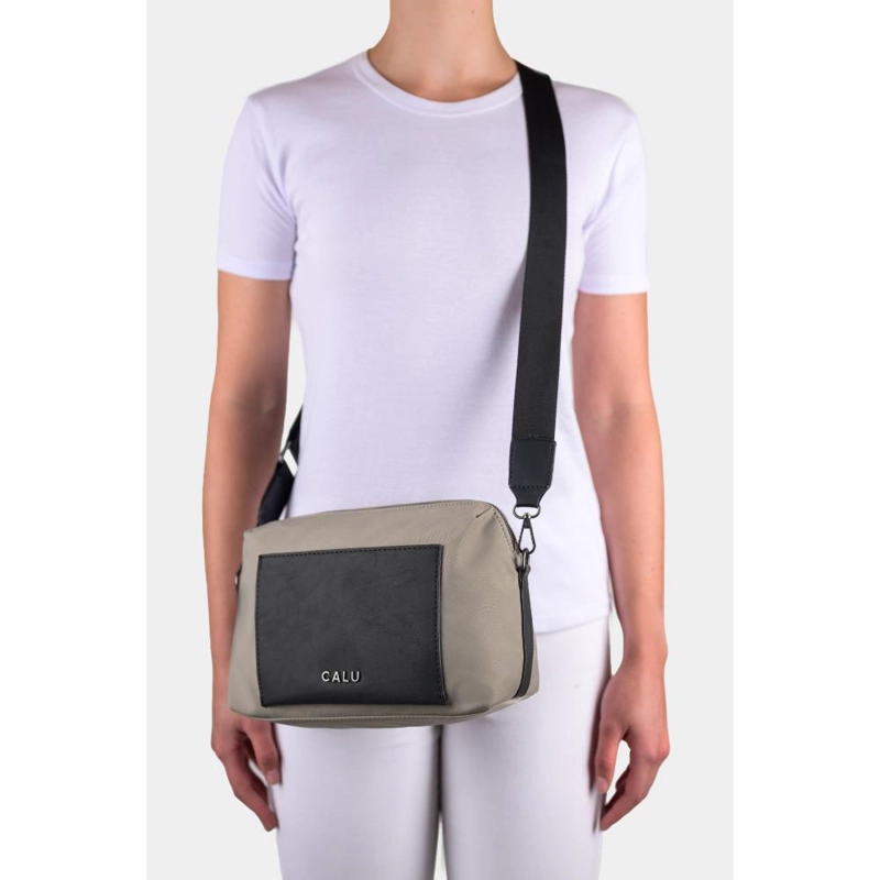 CARTERA BANDOLERA CRUZADA MUJER FIONA BEIGE CALU - 7