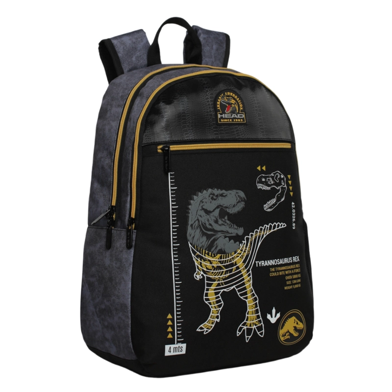 MOCHILA INFANTIL NIÑO BALLOON DINO GRIS HEAD - 1