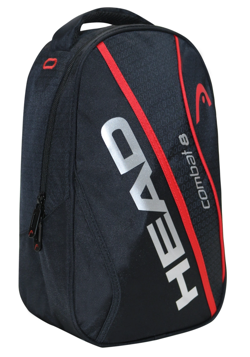 BOTINERO BOLSO COMBAT 8 NEGRO ROJO HEAD - 1
