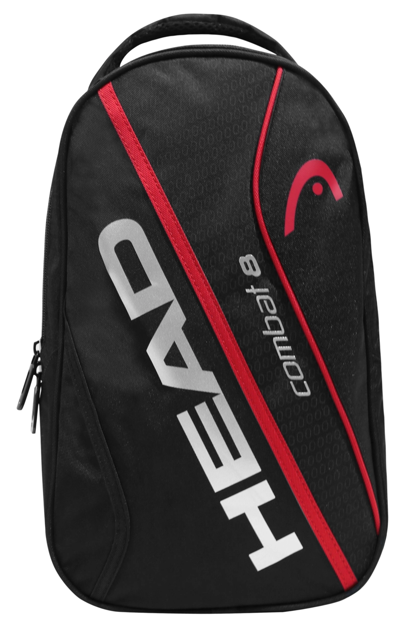 BOTINERO BOLSO COMBAT 8 NEGRO ROJO HEAD - 2