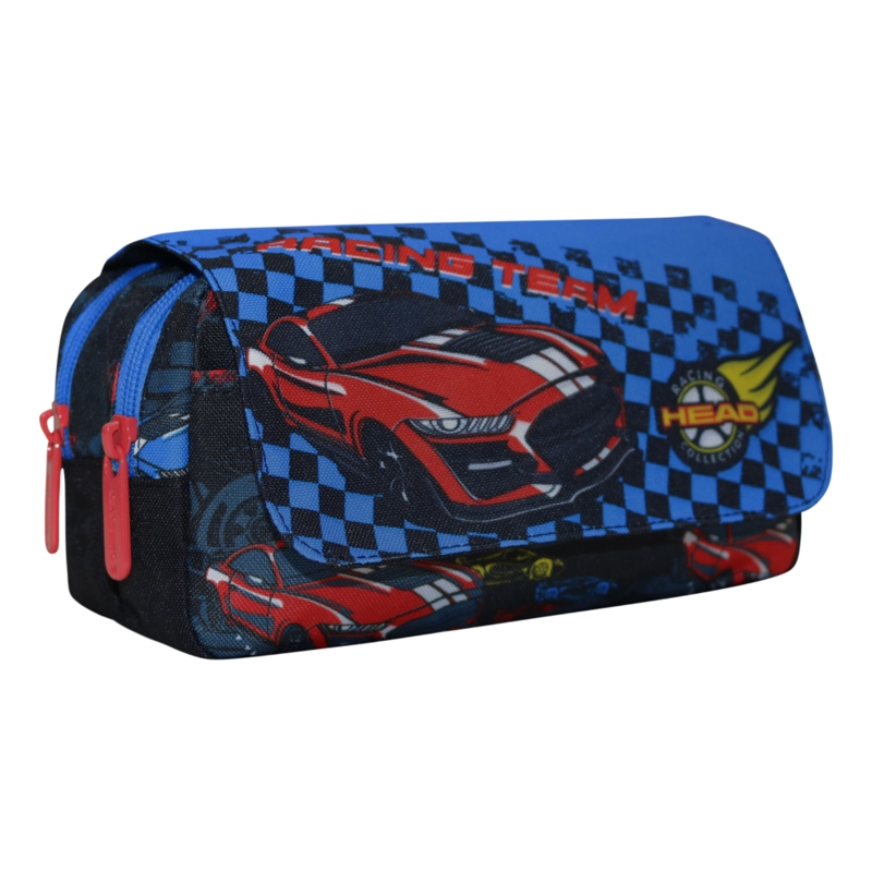 ESTUCHE INFANTIL NIÑO ERASER SPEED CAR NEGRO HEAD - 1