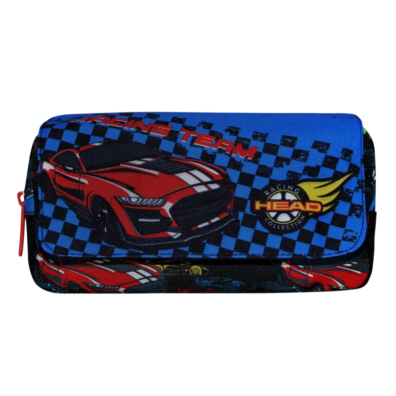 ESTUCHE INFANTIL NIÑO ERASER SPEED CAR NEGRO HEAD - 2