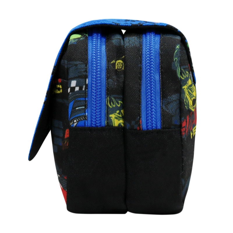 ESTUCHE INFANTIL NIÑO ERASER SPEED CAR NEGRO HEAD - 4