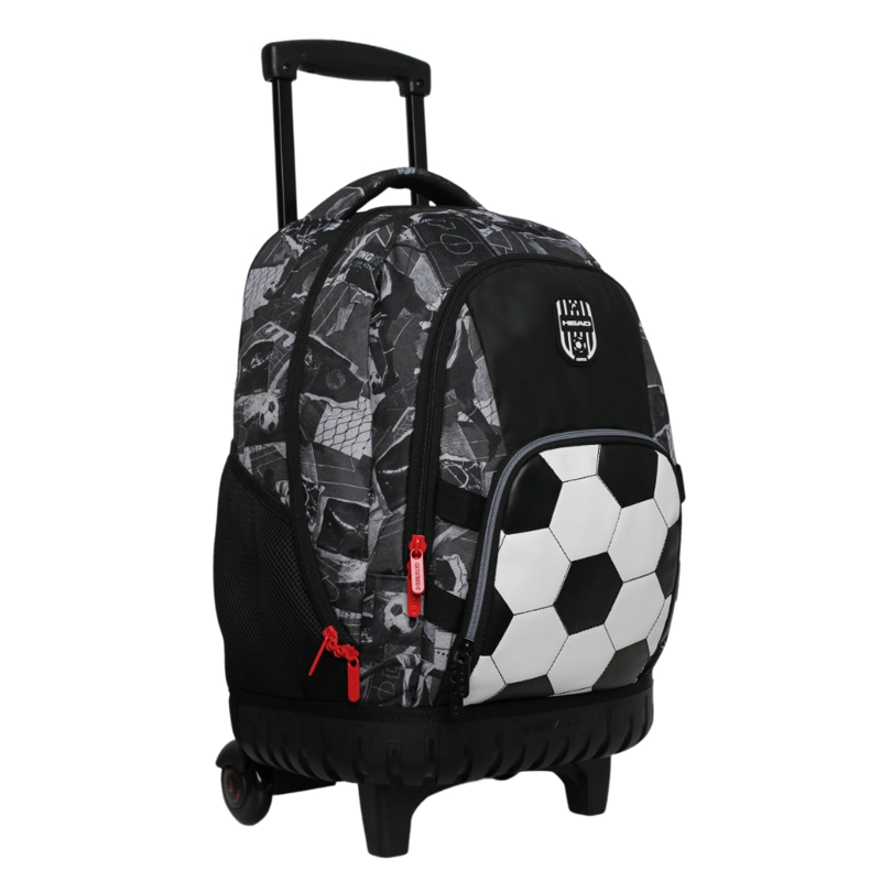 MOCHILA CON RUEDAS INFANTIL NEW KODIAC PELOTA NEGRO HEAD - 1