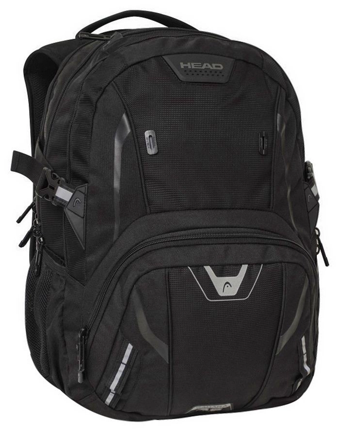 MOCHILA PORTA LAPTOP SAHARA NEGRO PLATA HEAD - 1