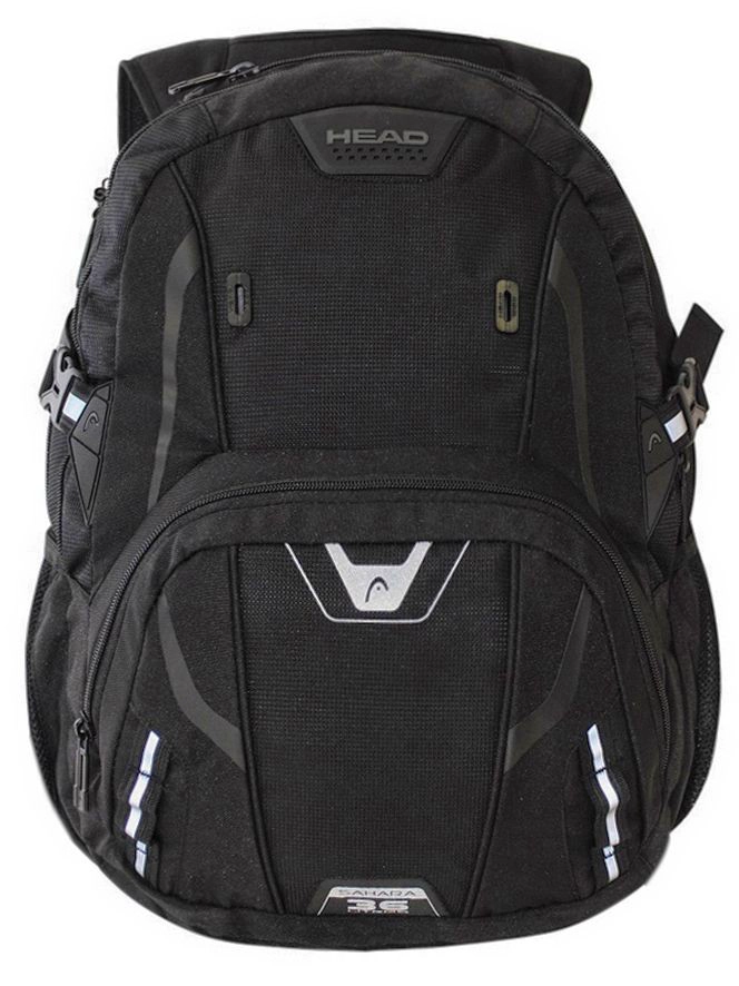 MOCHILA PORTA LAPTOP SAHARA NEGRO PLATA HEAD - 2