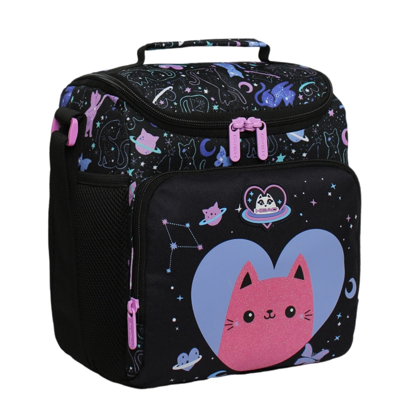 LONCHERA TE RMICA MUJER SNACK SPACE CAT NEGRO HEAD - 1
