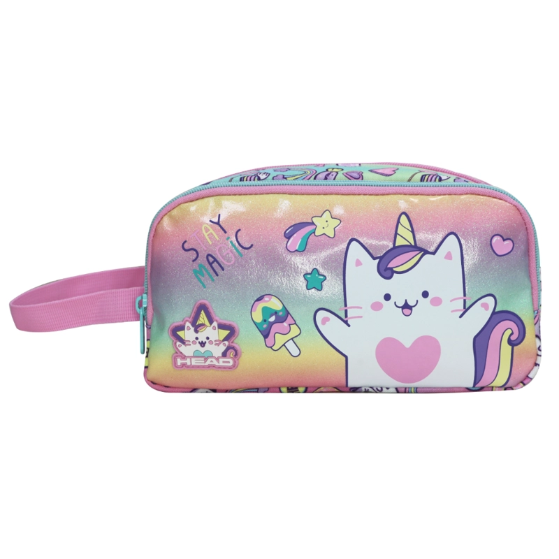 ESTUCHE INFANTIL NIÑA ATOS CAT FADED MULTICOLOR HEAD - 2