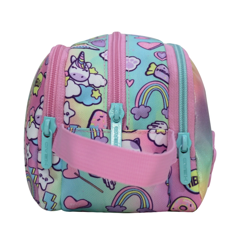 ESTUCHE INFANTIL NIÑA ATOS CAT FADED MULTICOLOR HEAD - 6