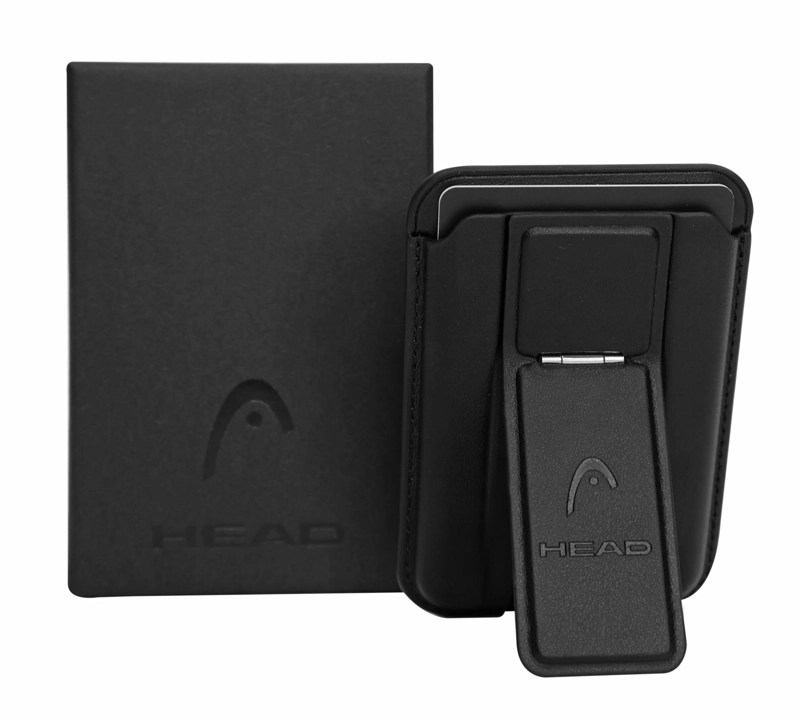 BILLETERA TARJETERO MAGNE TICO MAGSAFE CAYMAN NEGRO HEAD - 1