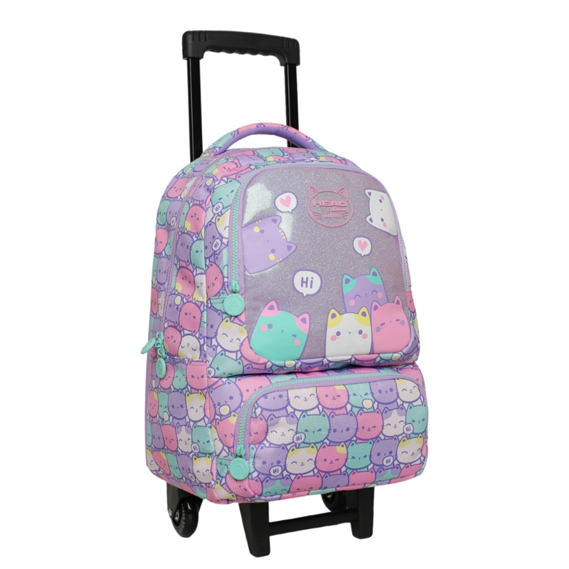 PACK BAKAN ESCOLAR MUJER NEW GATOS PASTEL HEAD - 2