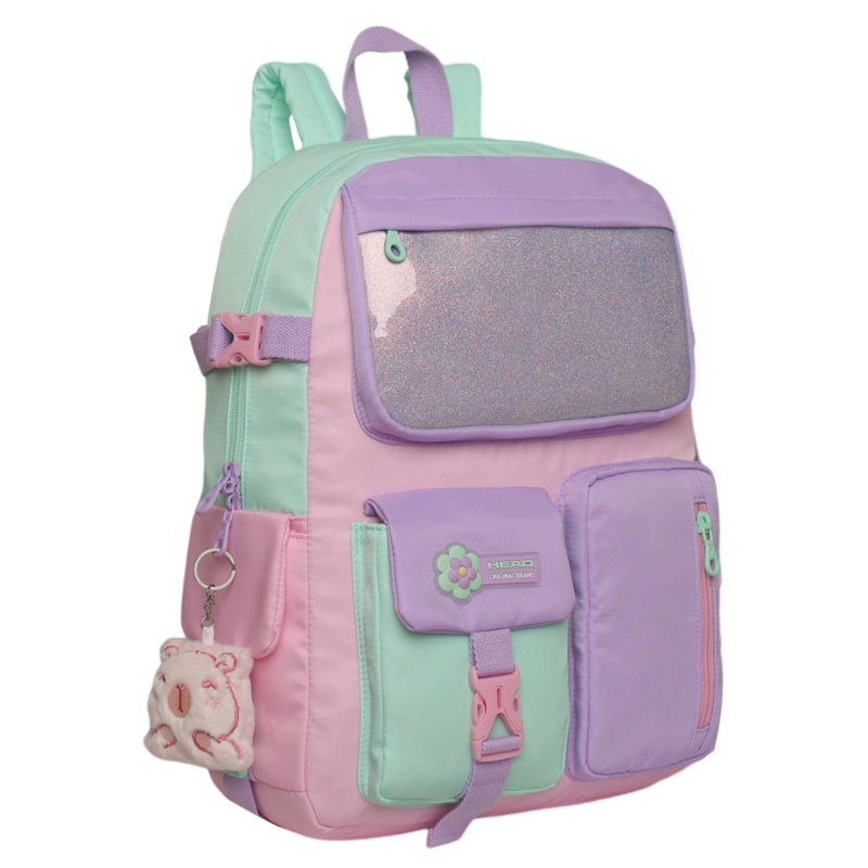 MOCHILA MUJER KAWAII FUSION BLOCK PASTEL HEAD - 1