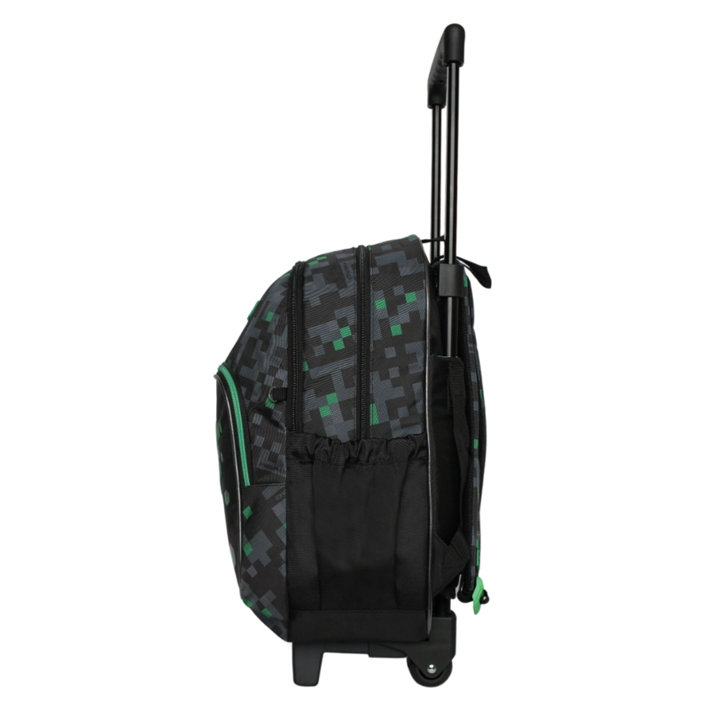 MOCHILA CON RUEDAS INFANTIL CHIPS GAMER NEGRO VERDE HEAD - 4