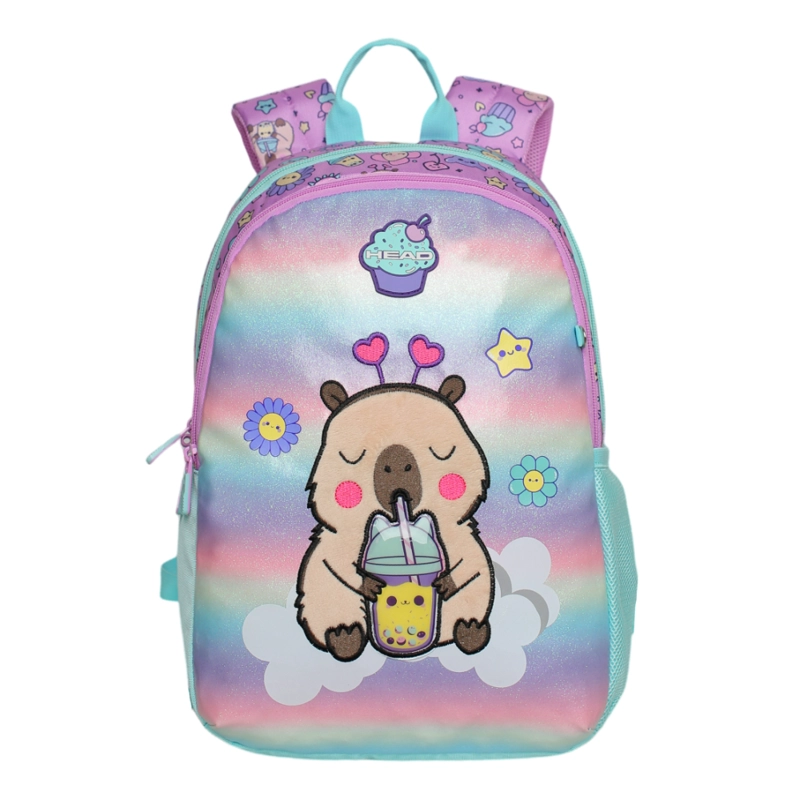 MOCHILA INFANTIL NIÑA BIONICA CAPIBARA MORADO HEAD - 1