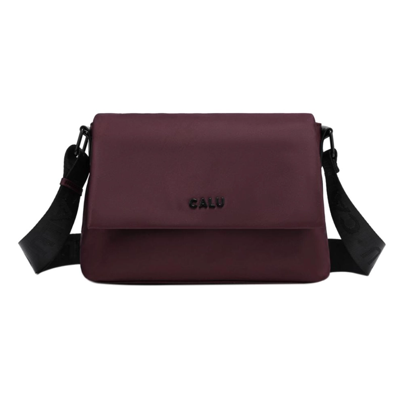 CARTERA BANDOLERA TAPETA HANSEL MORADO OSCURO CALU - 2